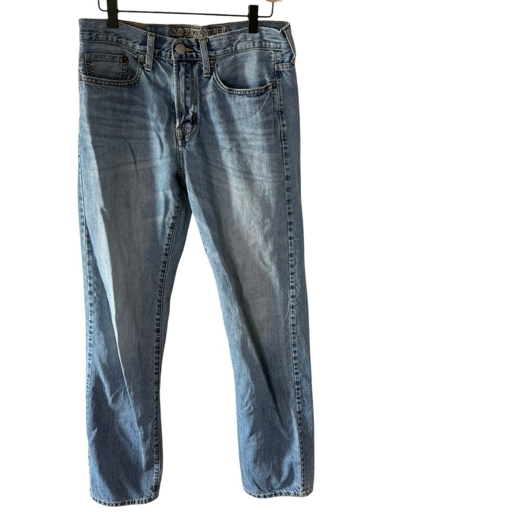 American Eagle Straight Jeans Mens 30 Blue Good Denim Wash
